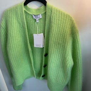 NWT & Other Stories Cropped Rib Alpaca Blend Cardigan